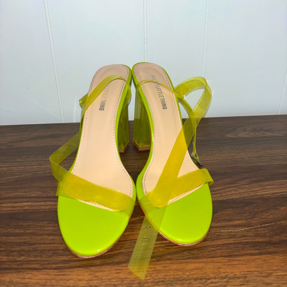 PLT - Lime green block heels